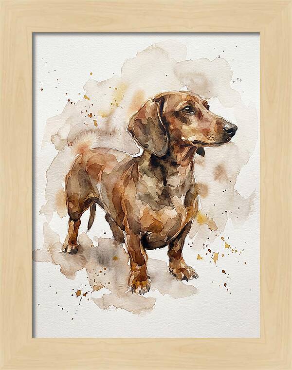 Dachshund In Watercolor