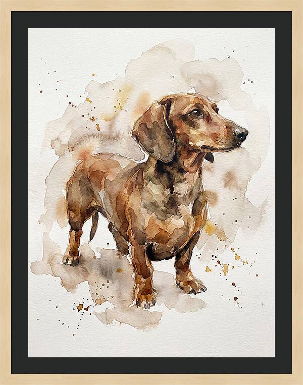 Dachshund In Watercolor