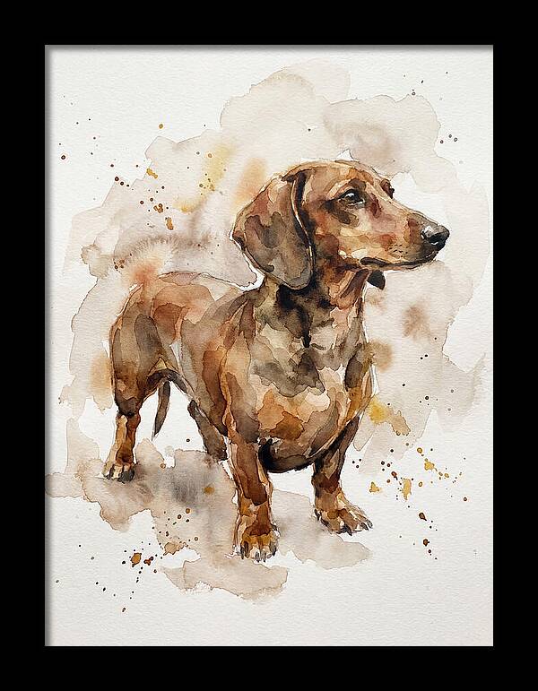 Dachshund In Watercolor