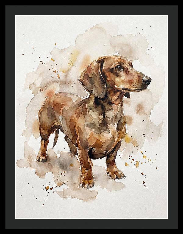 Dachshund In Watercolor