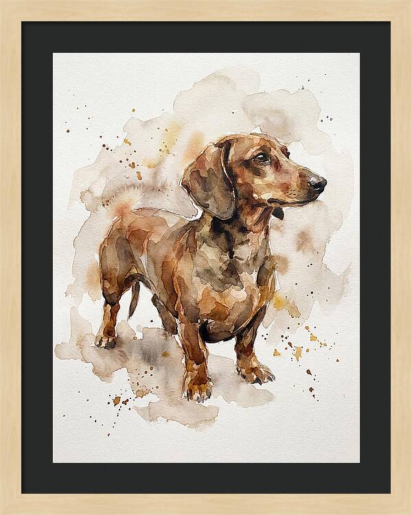 Dachshund In Watercolor