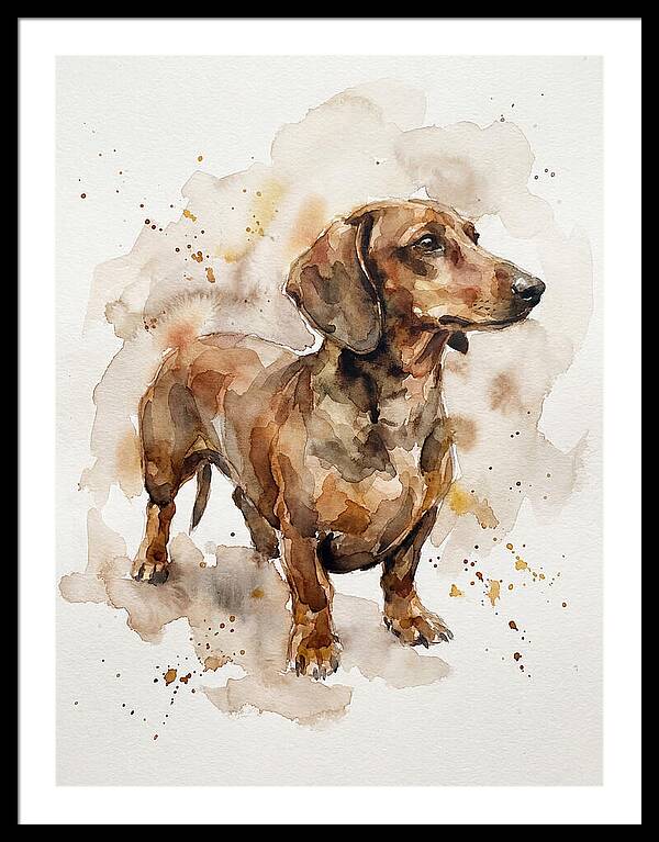 Dachshund In Watercolor