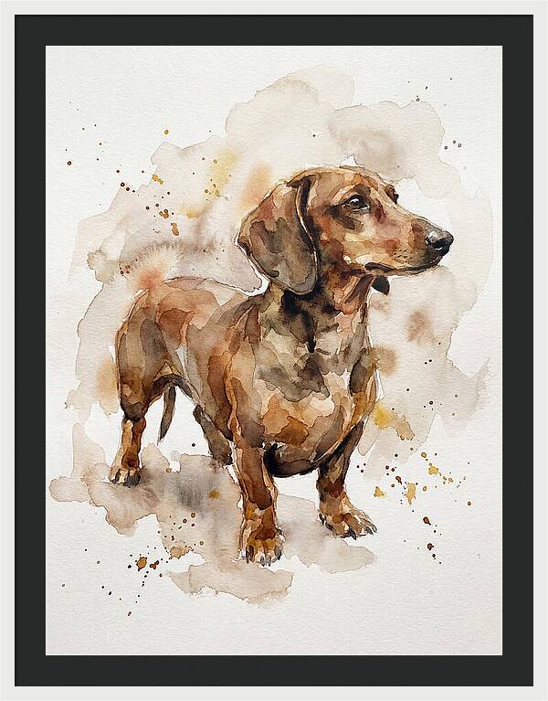 Dachshund In Watercolor