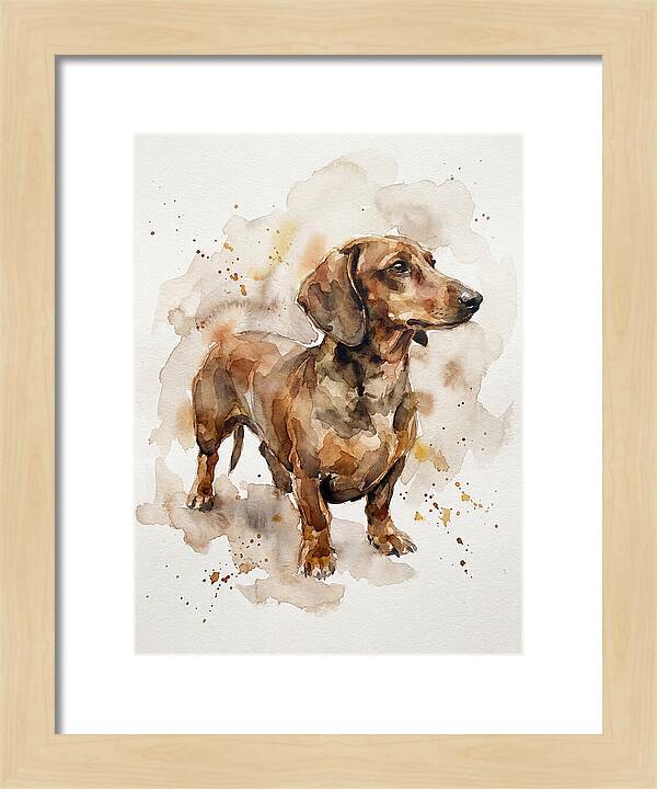 Dachshund In Watercolor