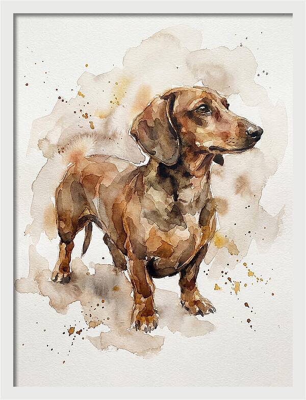 Dachshund In Watercolor