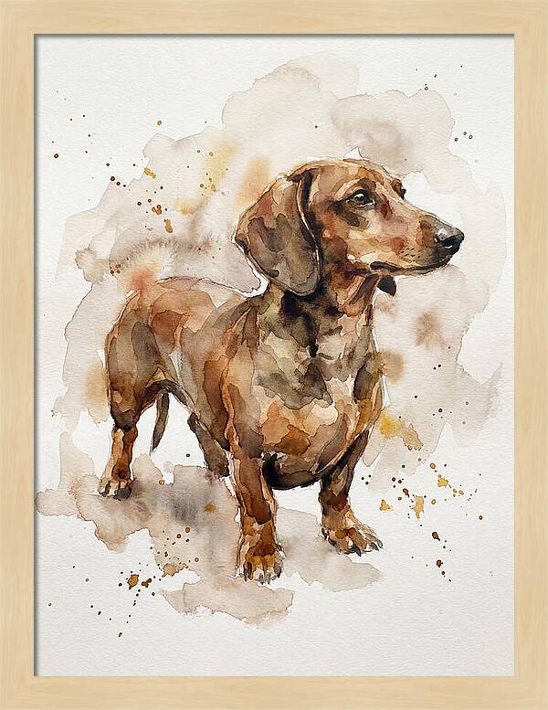 Dachshund In Watercolor