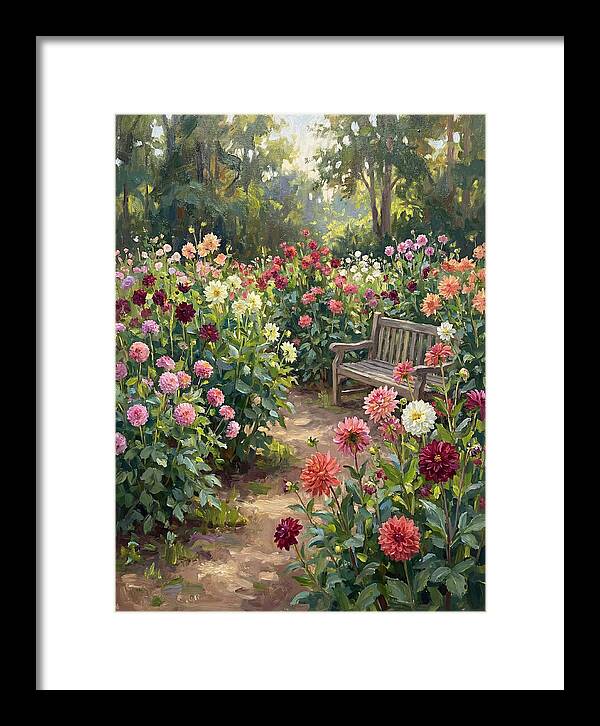 Dahlia Blooms In Tranquility