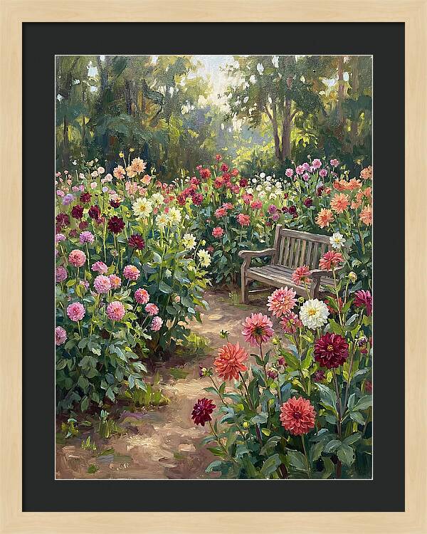 Dahlia Blooms In Tranquility
