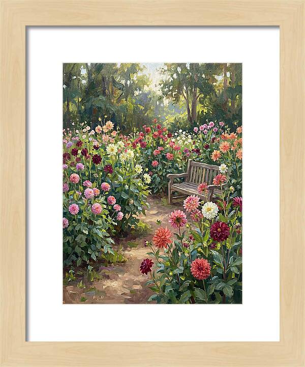 Dahlia Blooms In Tranquility