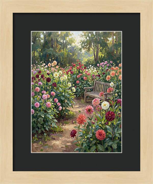 Dahlia Blooms In Tranquility