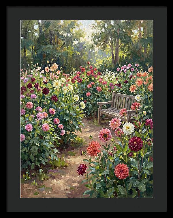 Dahlia Blooms In Tranquility