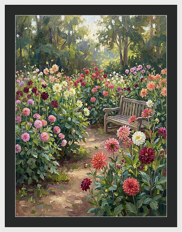 Dahlia Blooms In Tranquility