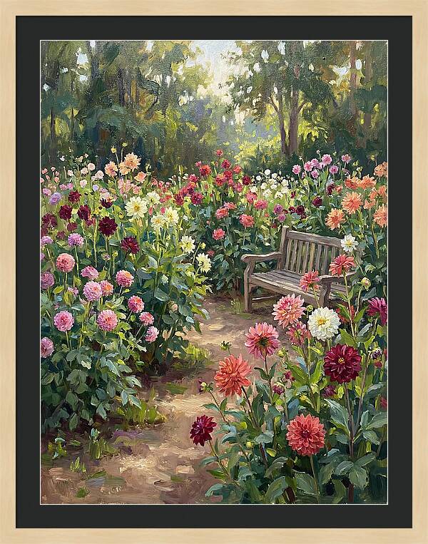 Dahlia Blooms In Tranquility