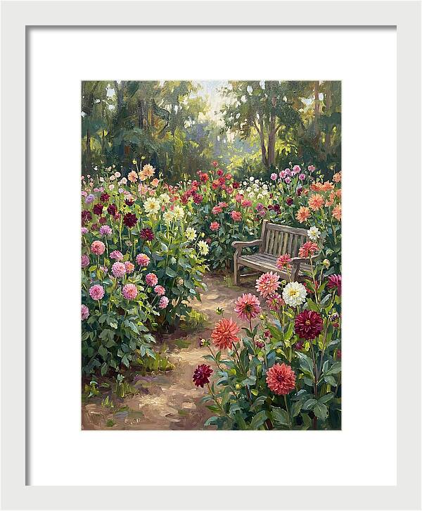 Dahlia Blooms In Tranquility