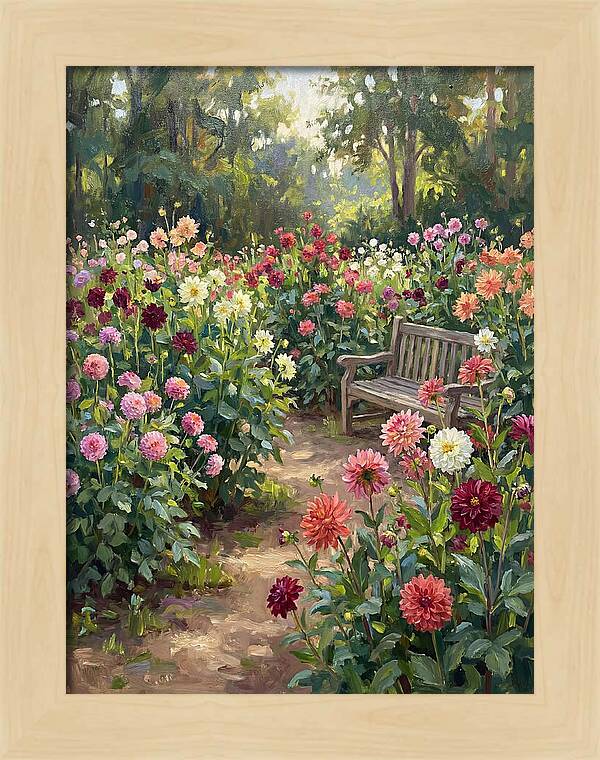 Dahlia Blooms In Tranquility