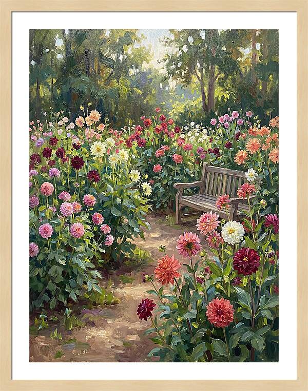 Dahlia Blooms In Tranquility