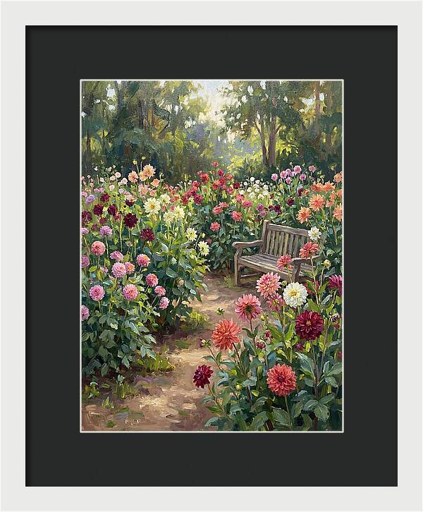 Dahlia Blooms In Tranquility
