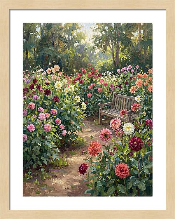 Dahlia Blooms In Tranquility