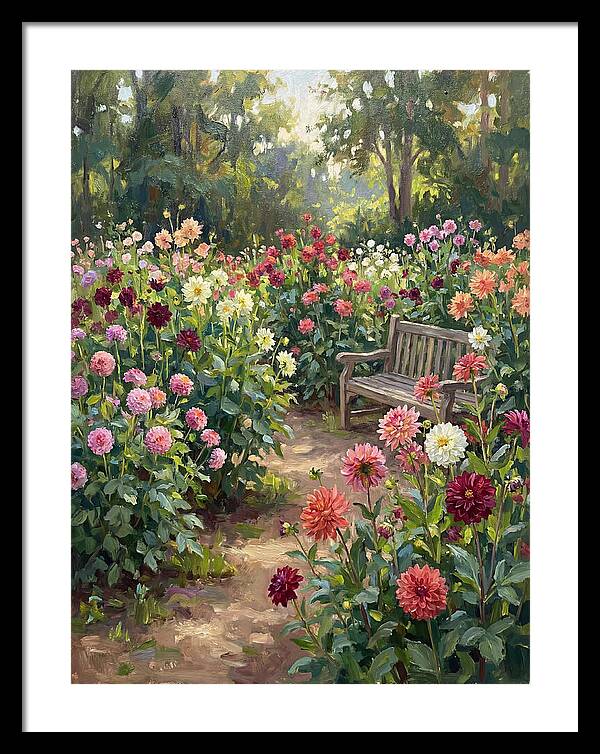 Dahlia Blooms In Tranquility