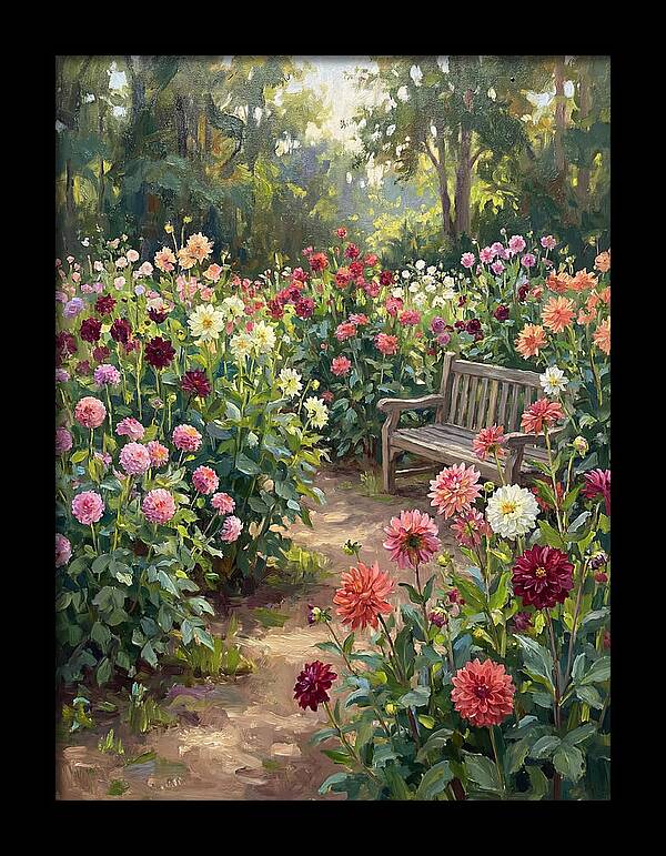 Dahlia Blooms In Tranquility
