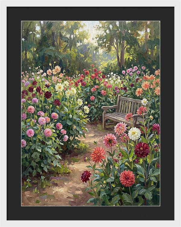 Dahlia Blooms In Tranquility