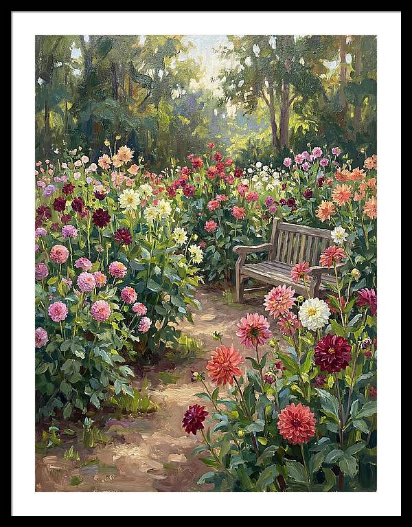 Dahlia Blooms In Tranquility