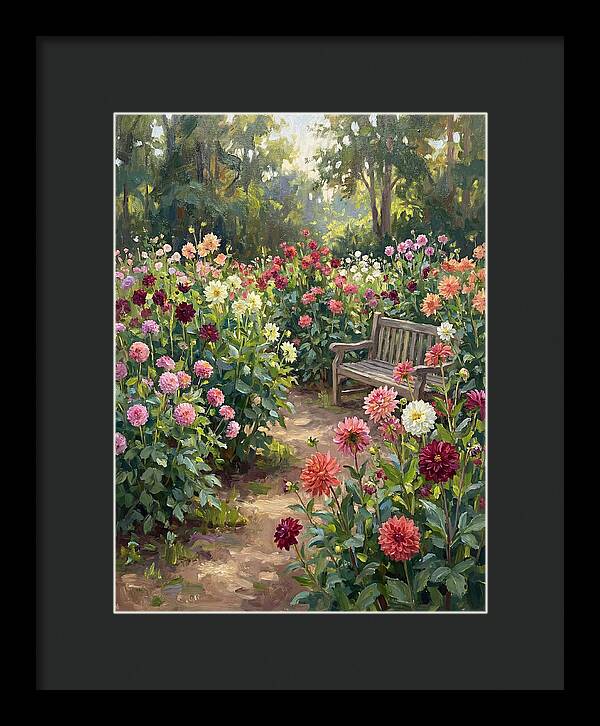 Dahlia Blooms In Tranquility