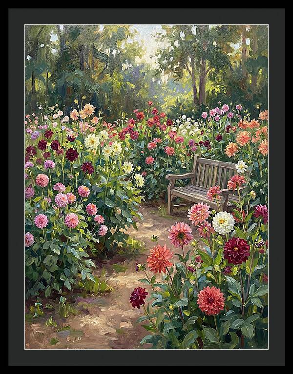 Dahlia Blooms In Tranquility