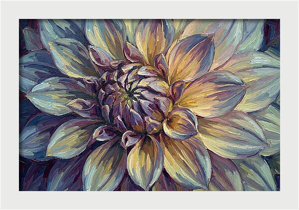Dahlia Blossom In Expressionist Style