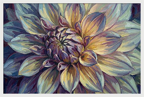 Dahlia Blossom In Expressionist Style