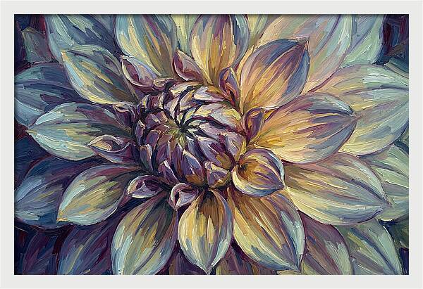 Dahlia Blossom In Expressionist Style