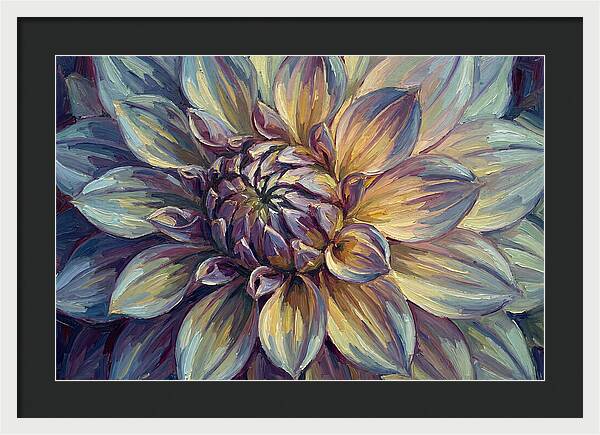 Dahlia Blossom In Expressionist Style