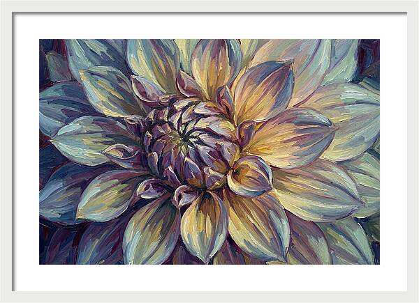 Dahlia Blossom In Expressionist Style