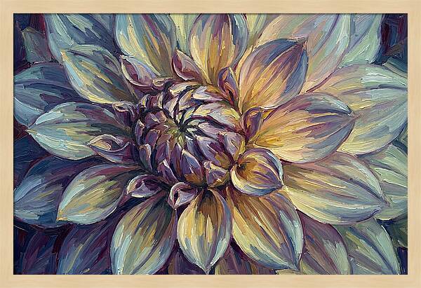 Dahlia Blossom In Expressionist Style