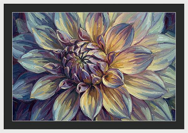Dahlia Blossom In Expressionist Style