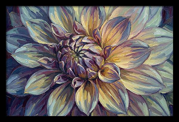 Dahlia Blossom In Expressionist Style