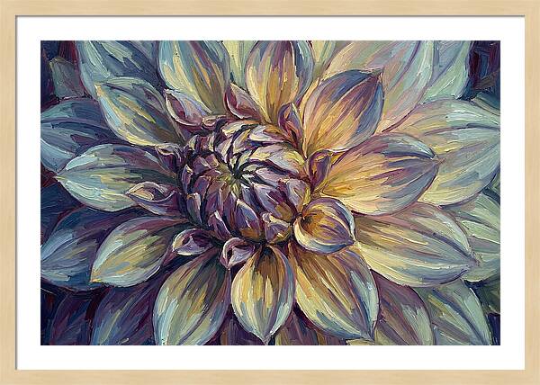 Dahlia Blossom In Expressionist Style