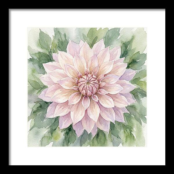 Dahlia Blossom In Watercolor