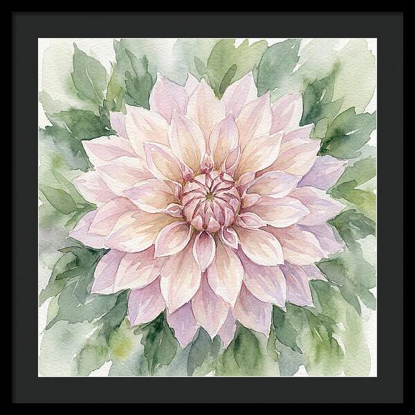 Dahlia Blossom In Watercolor