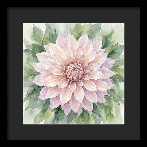 Dahlia Blossom In Watercolor
