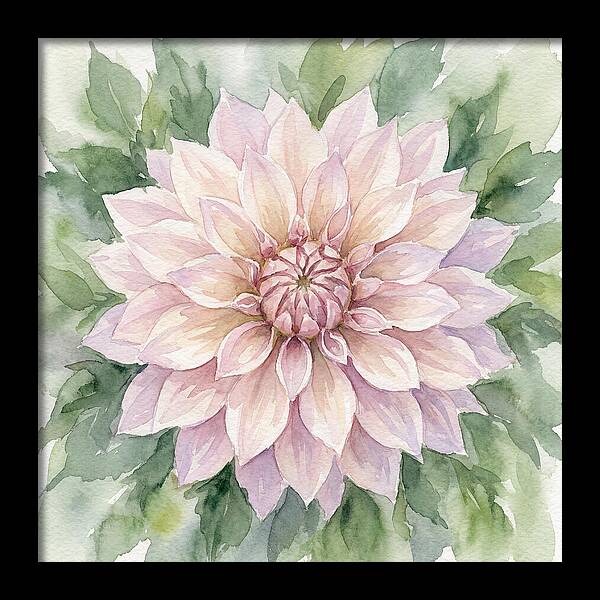 Dahlia Blossom In Watercolor