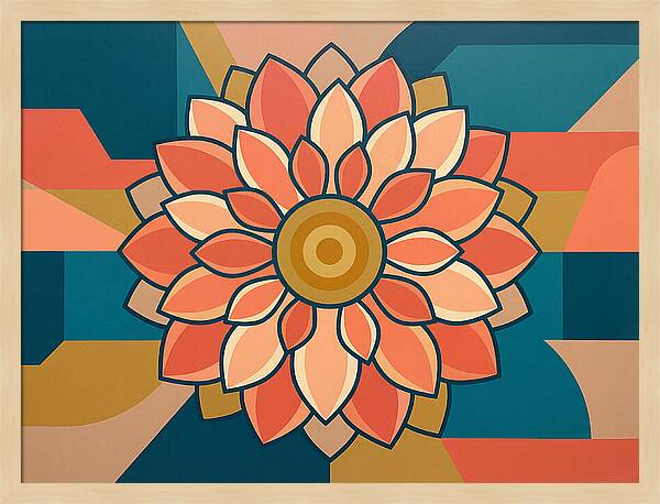Dahlia Blossom Mandala