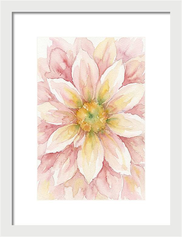 Dahlia Blossom Watercolor