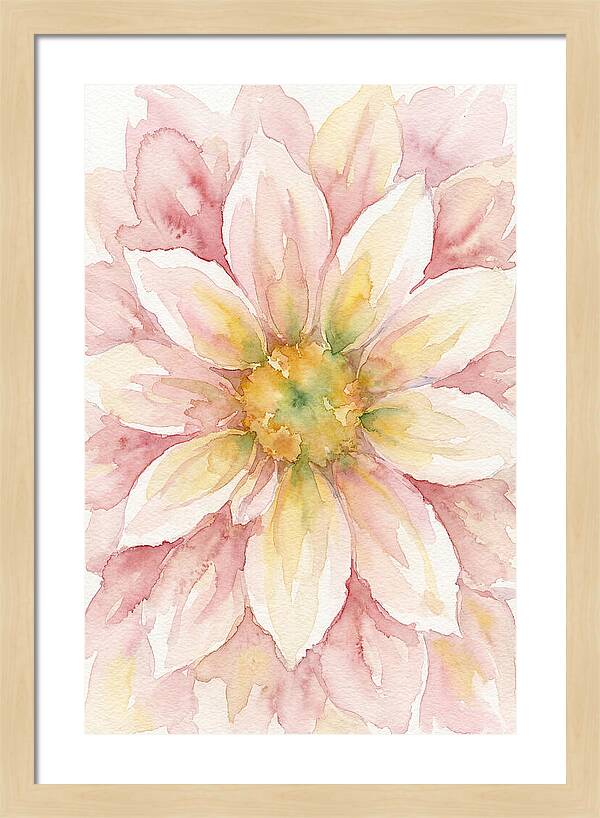 Dahlia Blossom Watercolor