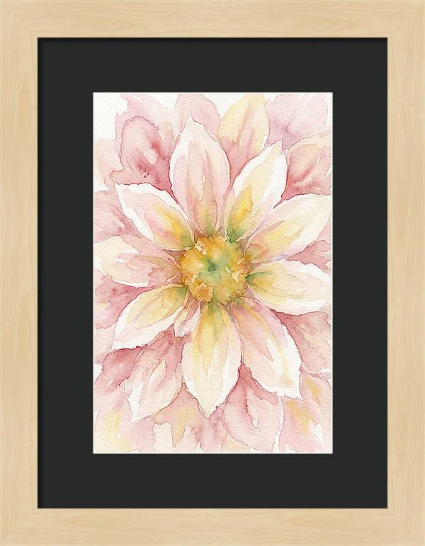 Dahlia Blossom Watercolor