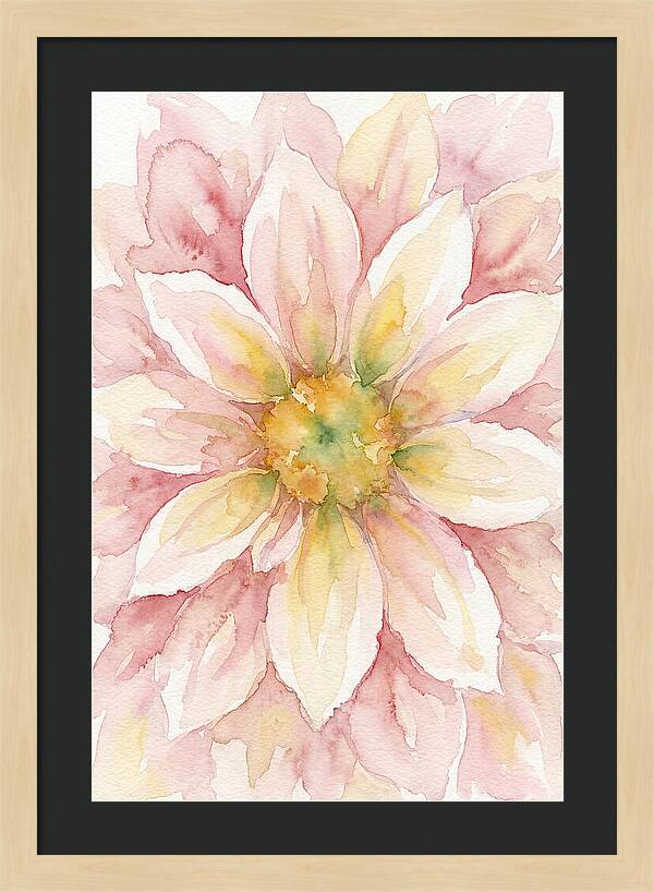 Dahlia Blossom Watercolor
