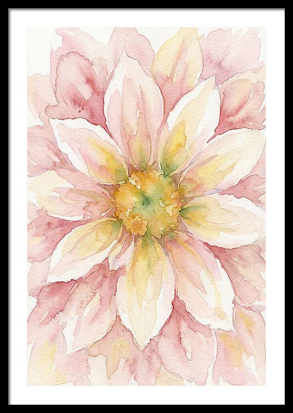 Dahlia Blossom Watercolor