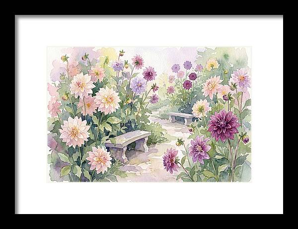 Dahlia Blossoms In Bloom