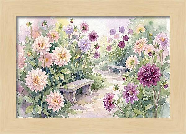 Dahlia Blossoms In Bloom