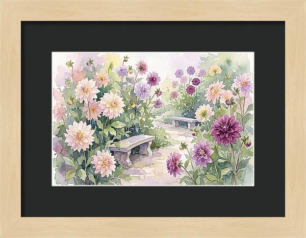 Dahlia Blossoms In Bloom